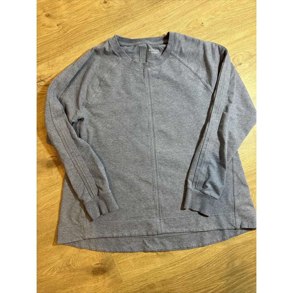 Athleta Gray Sweatshirt Size Large Women's Top Pullover Farallon Swing